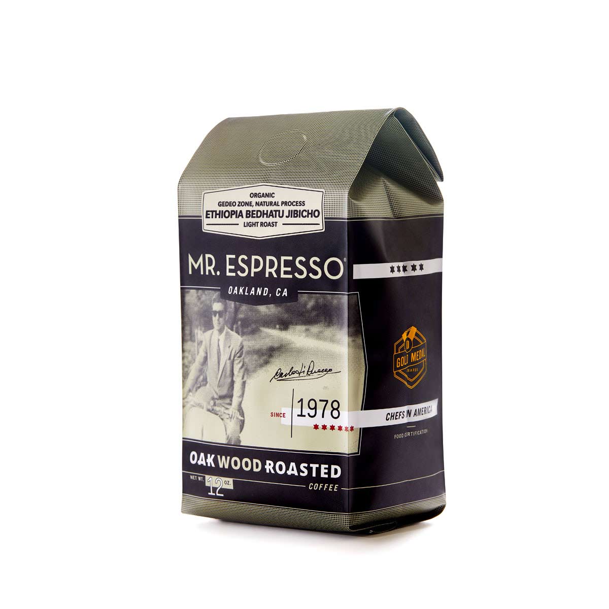 Mr. Espresso Organic Ethiopia Single Origin 6 X 12oz.